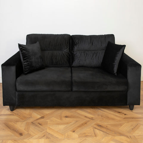 Canapea extensibila Oscar 2 locuri, tapitata neagra