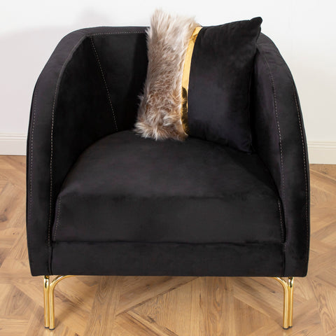 FOTOLIU TAPITAT NOVO , NEGRU CU AURIU