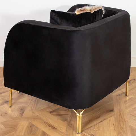 FOTOLIU TAPITAT NOVO , NEGRU CU AURIU