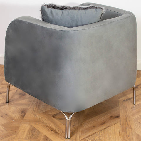 FOTOLIU TAPITAT NOVO , GRI CU ARGINTIU