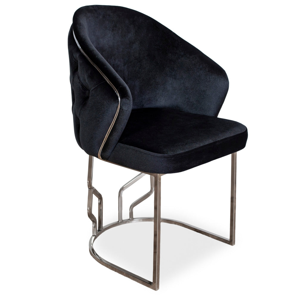Scaun OSCAR, tapiterie neagra
