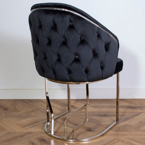 Scaun OSCAR, tapiterie neagra