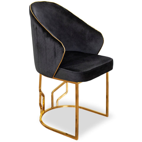 Scaun OSCAR II, tapiterie neagra