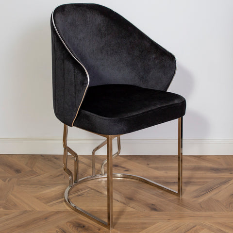 Scaun OSCAR II, tapiterie neagra