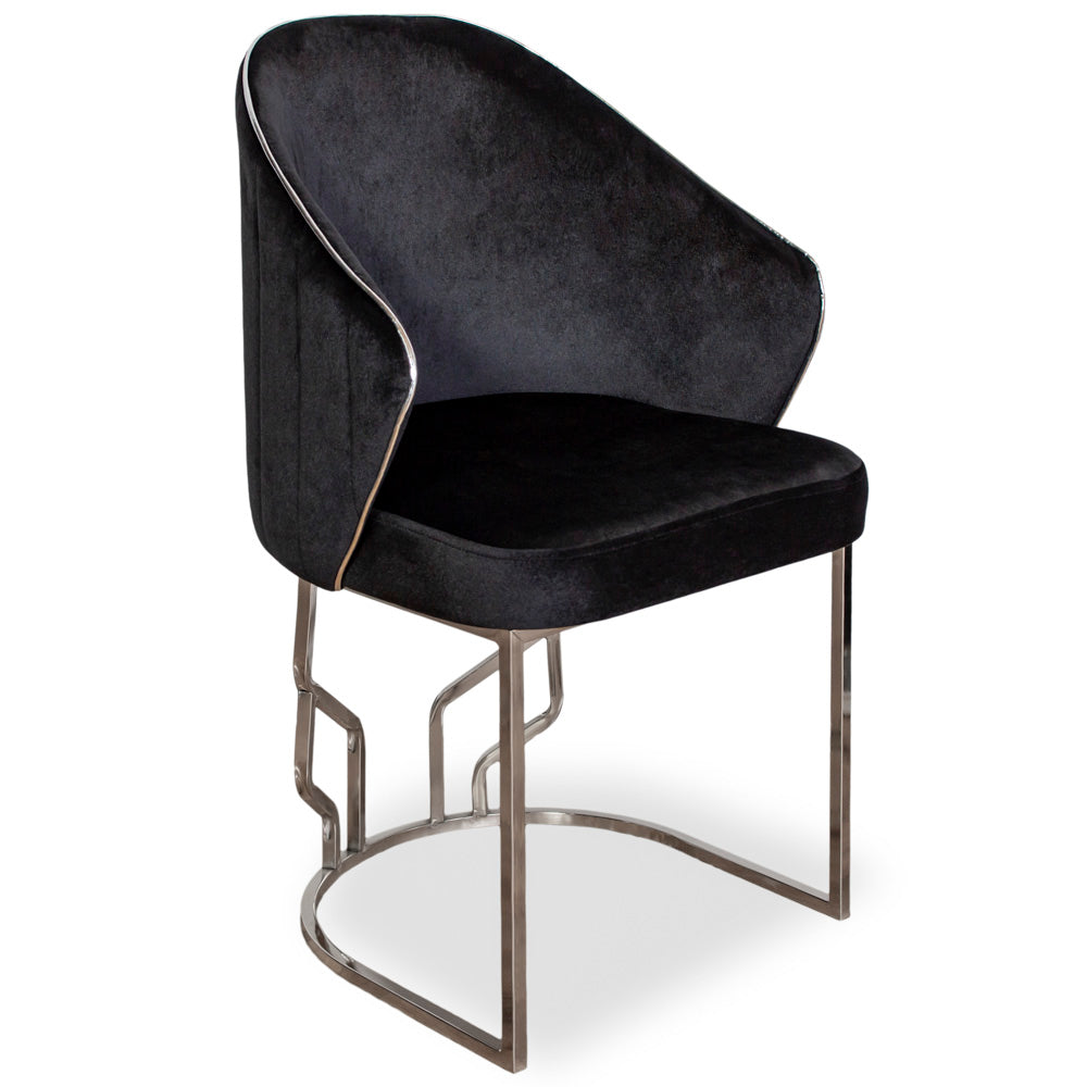 Scaun OSCAR II, tapiterie neagra
