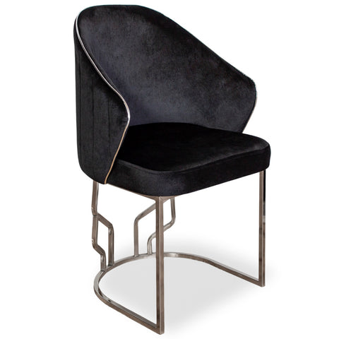 Scaun OSCAR II, tapiterie neagra