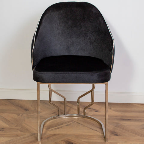 Scaun OSCAR II, tapiterie neagra