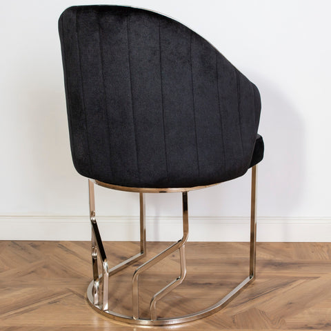 Scaun OSCAR II, tapiterie neagra