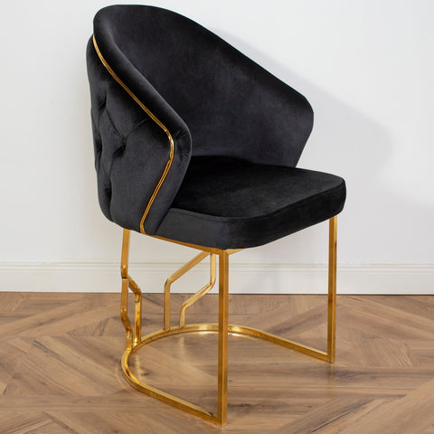 Scaun OSCAR, tapiterie neagra