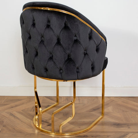 Scaun OSCAR, tapiterie neagra