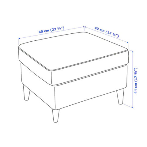 TABURET LORD 60x40x44CM, CATIFEA LIME