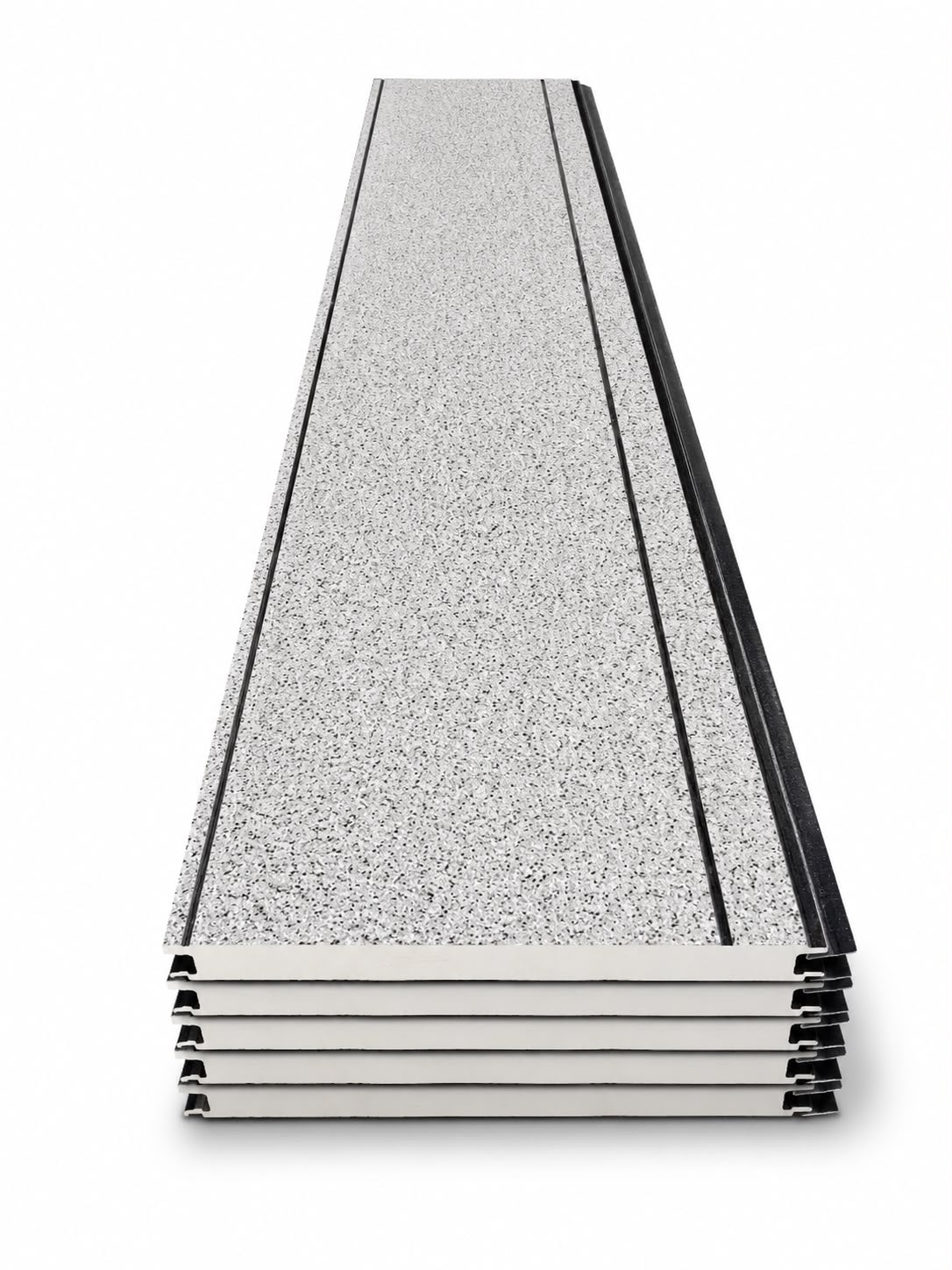 Panou sandwich decorativ 5800x400x16mm, ALB CU PICATELE