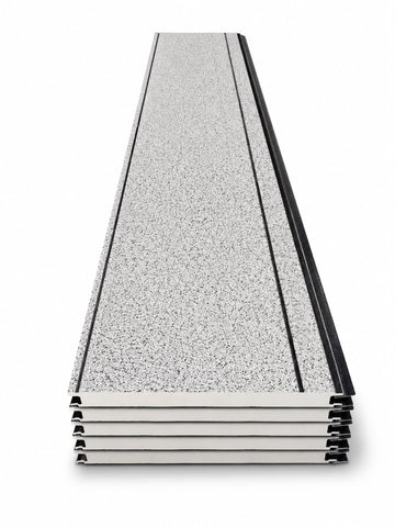 Panou sandwich decorativ 5800x400x16mm, ALB CU PICATELE