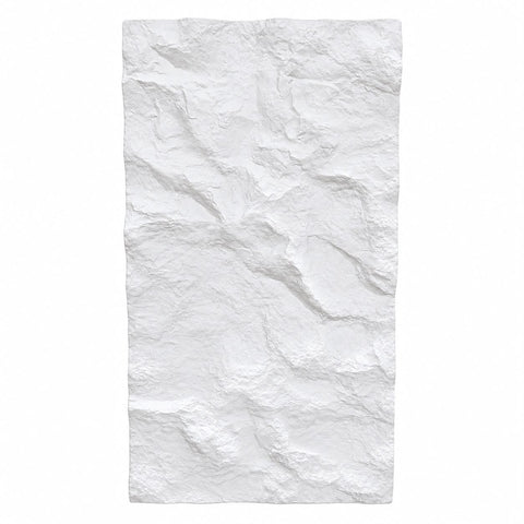 Panou decorativ 3D Stone-Rock 1200x600x60 mm Alb