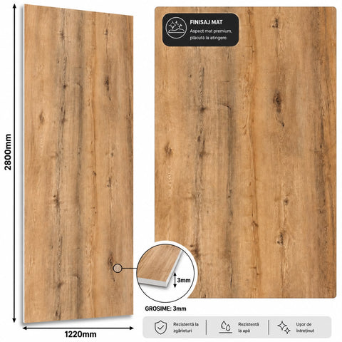 Panou SPC marble style TIP LEMN  2800x1220x3mm