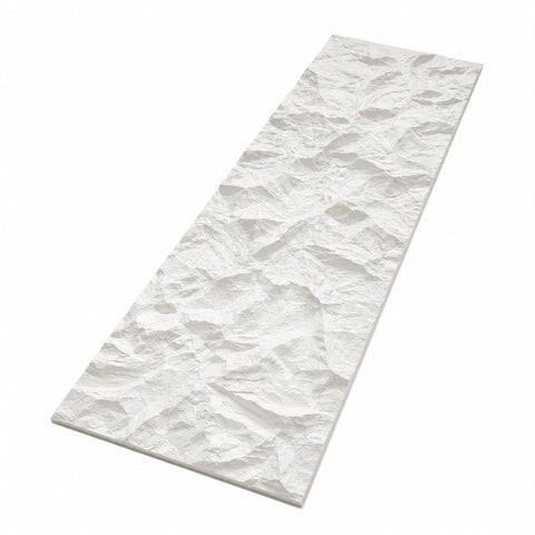 Panou decorativ 3D Stone-Rock Alb 2900x600x50mm