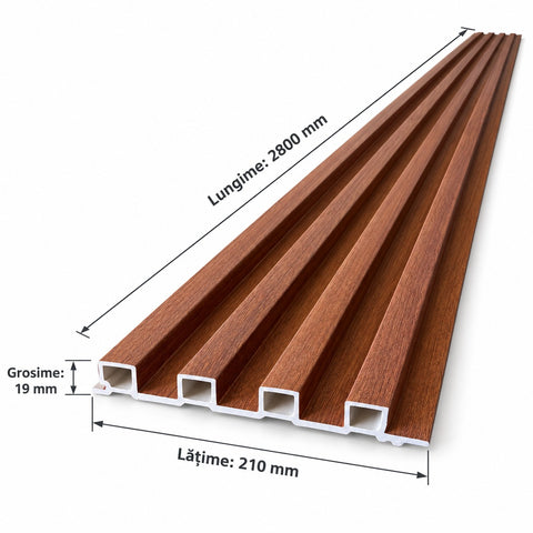RIFLAJ WPC DE INTERIOR 2800x210x20mm - STEJAR