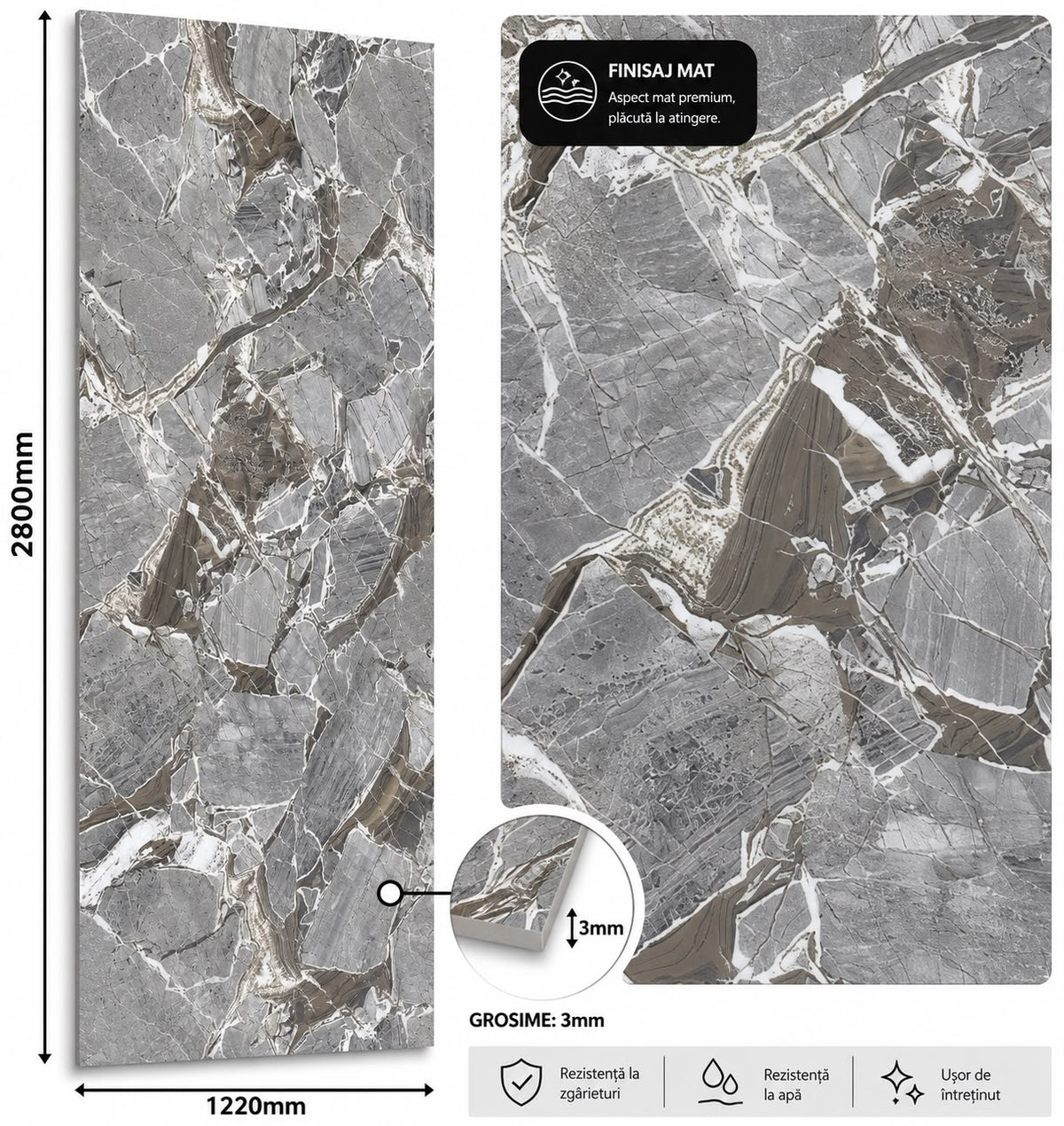 PANOU SPC MARBLE STYLE – 2800×1220×3mm