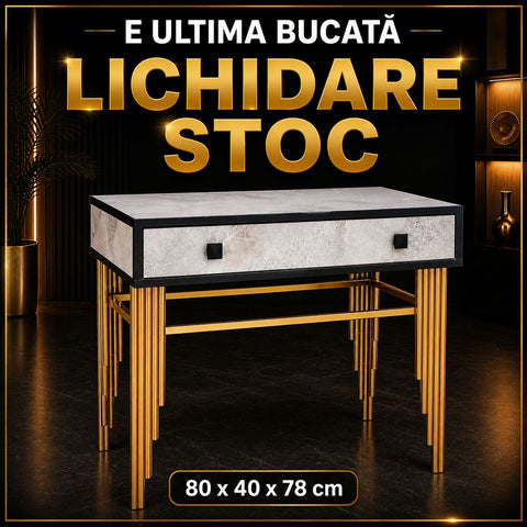 Consola RANIA metalica AURIE  80x37x75 cm