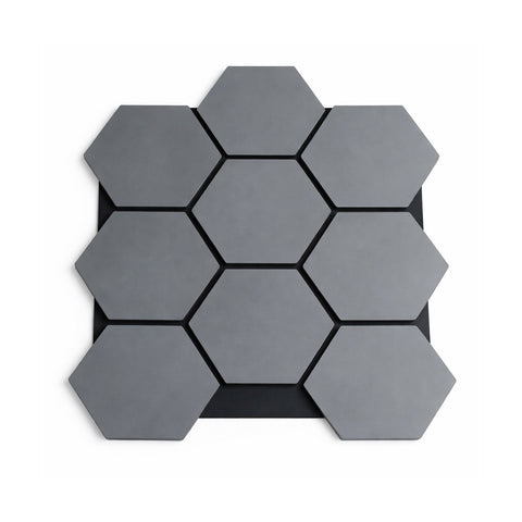 PANOU HEXAGONAL 3D ANTRACIT 800X650X16MM