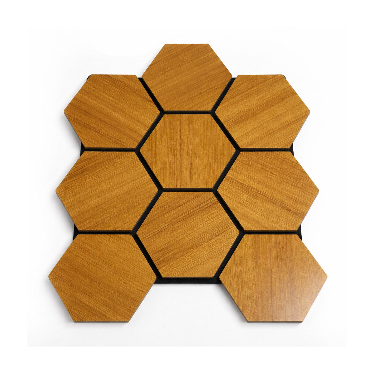 PANOU HEXAGONAL 3D STEJAR 80X65X16MM