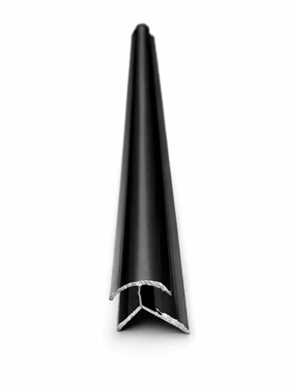 Colț exterior decorativ pentru plăci PVC – finisaj premium negru