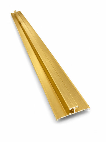 Profil decorativ de ÎMBINARE pentru plăci PVC – finisaj premium auriu