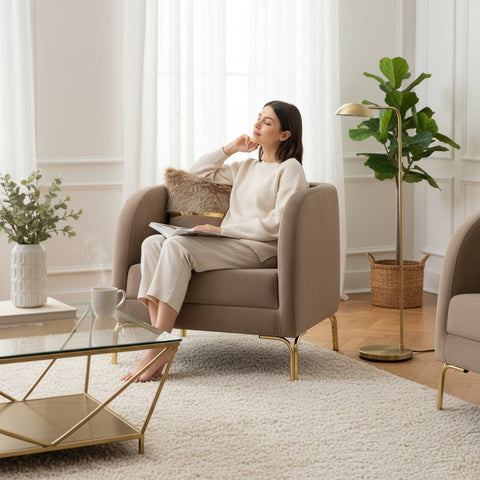 FOTOLIU TAPITAT NOVO , CAPUCINO CU AURIU