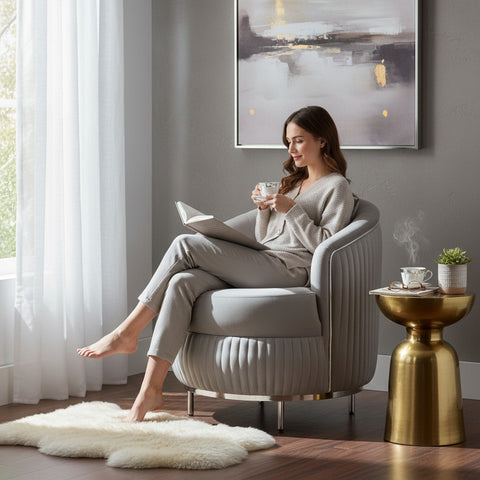 FOTOLIU TAPITAT PALACE , GRI CU ARGINTIU