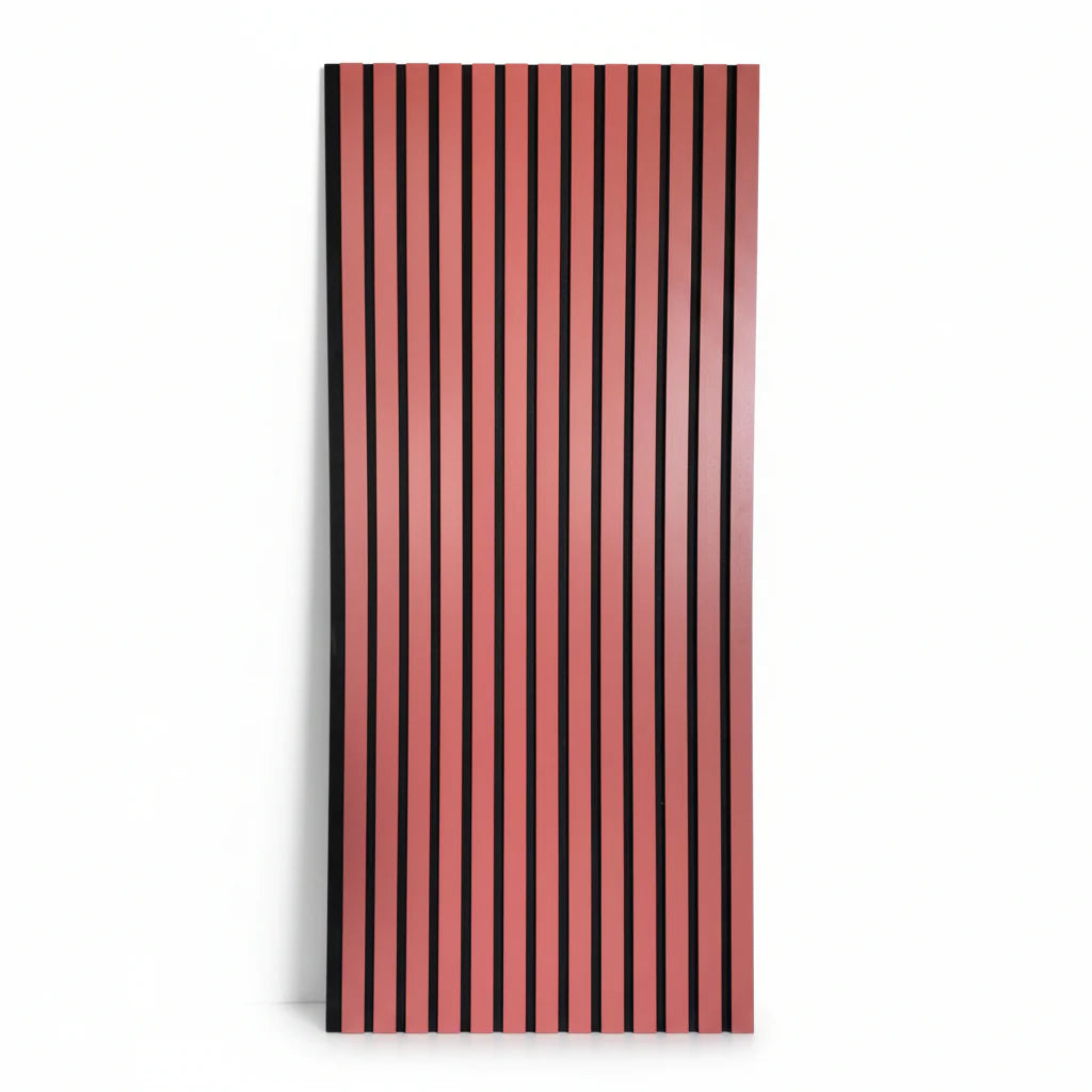 RIFLAJ TIP PANOU ACUSTIC ROZ DIN MDF