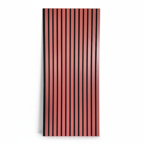 RIFLAJ TIP PANOU ACUSTIC ROZ DIN MDF