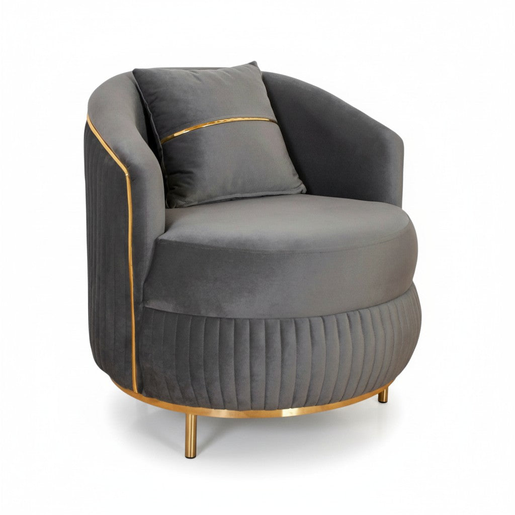 FOTOLIU TAPITAT PALACE , GRI INCHIS CU AURIU