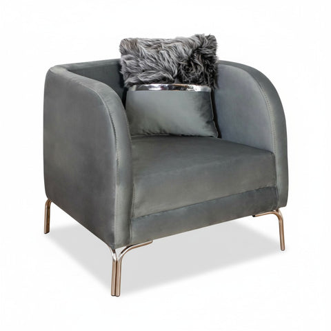 FOTOLIU TAPITAT NOVO , GRI CU ARGINTIU