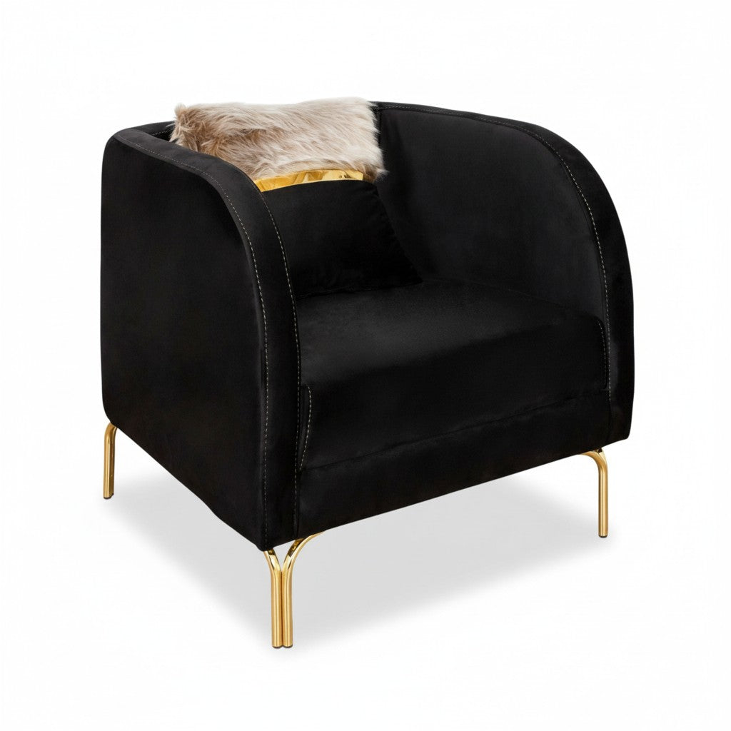 FOTOLIU TAPITAT NOVO , NEGRU CU AURIU