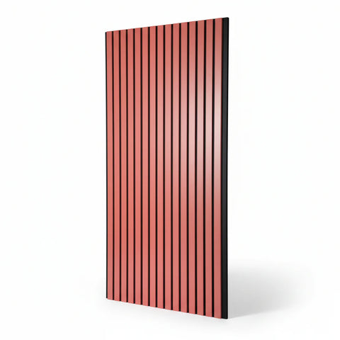 RIFLAJ TIP PANOU ACUSTIC ROZ DIN MDF