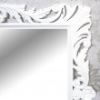 Oglinda baroc alba 95cm x 105cm lemn masiv