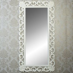 Oglinda baroc alb antique 92cm x 180cm