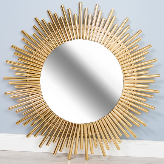 Oglinda rotunda SUN , structura metalica Ø85