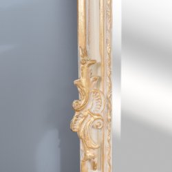 Oglinda clasica alb cu auriu antic 180cm x 50cm