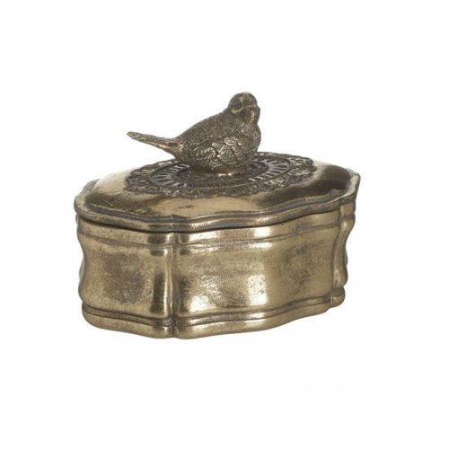Cutie de bijuterii "BIRD" Auriu Antique 13Χ10Χ10