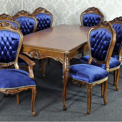 SET Masa + 8 scaune Luxury clasice baroc     