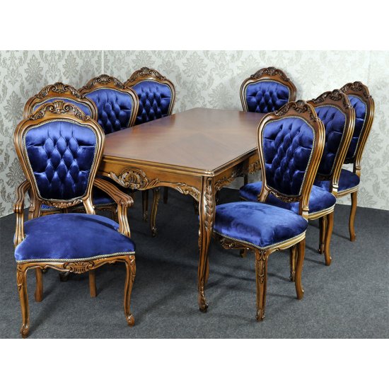 Grant four times Marquee SET Masa + 8 scaune Luxury clasice baroc - DCST12